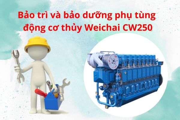 Bảo trì và bảo dưỡng phụ tùng động cơ thủy Weichai CW250