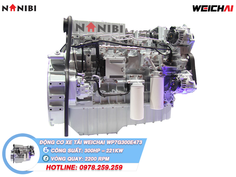 Động cơ xe tải diesel Weichai WP7G300E473